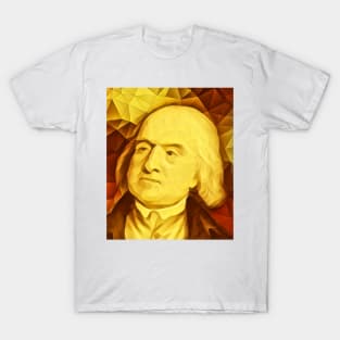 Jeremy Bentham Golden Portrait | Jeremy Bentham Artwork 9 T-Shirt